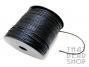 2mm Black Waxed Cotton Cord Roll - 100 Yards